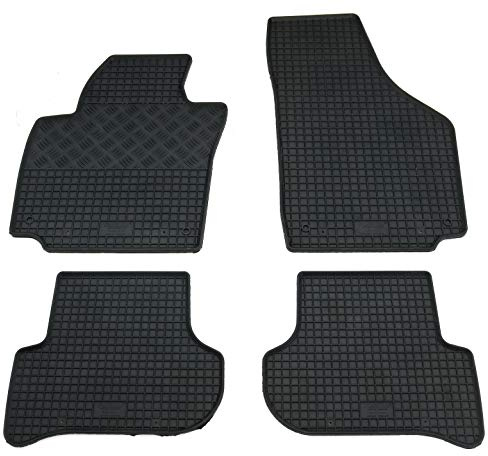 Gummi Fußmatten Set, 4teilig, Gummifußmatten Gummimatten Matten