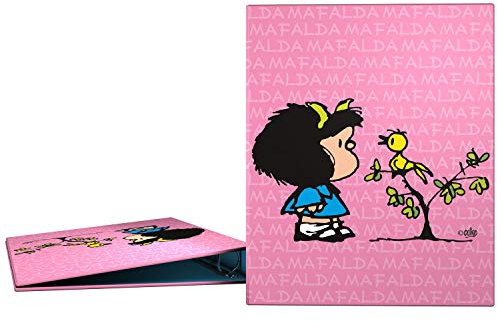 Grafoplás 88141949-carpeta Ringe A4 Design Mafalda Vögelchen, 4 Ringe 25 mm