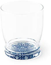 Excelsa Boheme Blue Lot de 6 verres à eau en verre avec fond décoré