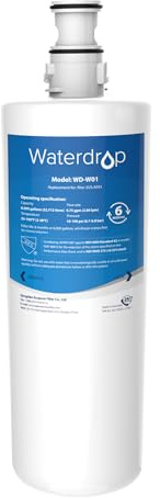 Waterdrop 3US-AF01 Filtre à Eau pour l'évier, Compatible avec InSinkErator® Hot Water Tap F701R, F-701R, HC-3300, GN-1100, HC-1100, 3M AP3-765S, 70020019835 (1 pack)