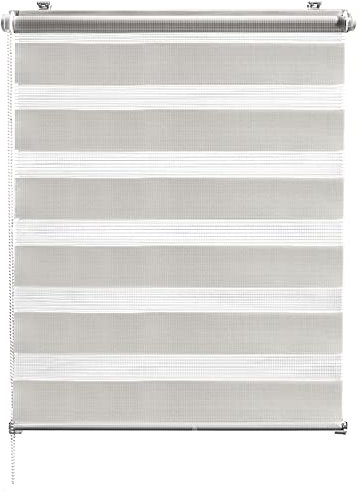 CelinaSun Rollo für Fenster ohne Bohren 80 x 220 cm grau Doppelrollo klemmfix Fensterrollo innen Klemmrollo Jalousie