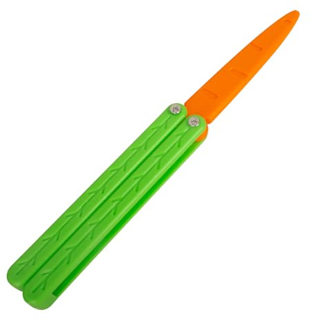 XPJBKC Balisong, Coltello a Farfalla da Allenamento, Plastica Butterfly Knife, Coltelli a Farfalla con Stampa 3D, per L'allenamento Delle Abilità di Lancio Delle Dita Adatto ai Principianti