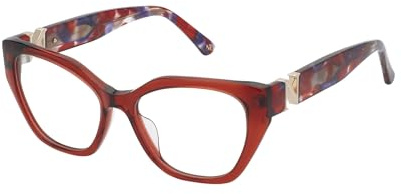 Nina Ricci Eyeglass Frame VNR371V Shiny TRASNP.Red 52/16/140 Kvinna Glasögon, Shiny Trasnp.red, 52/16/140