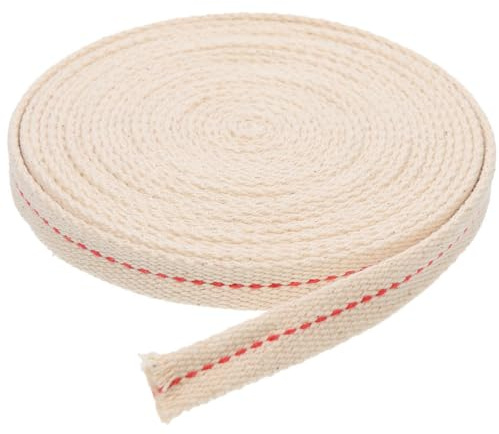 Warmhm Cotton Wick Replacement for Oil Lamp Wick Kerosene Lamp Accessory Flat Woven Roll for Vintage Oil Lamps DIY Candle Making Emergency Lighting 33 Feet X 1 Inch