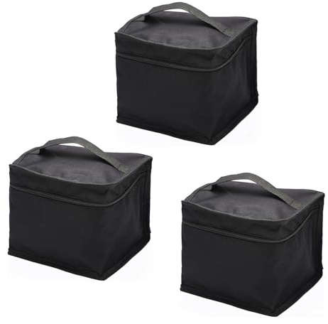 Copechilla quadratische schwarze werkzeugtasche mit handheld upward reißverschlusstasche wasserdicht verdickt Oxford Tuch geeignet für kleine Handwerkzeuge,Schraubendreher,kleine Instrumente