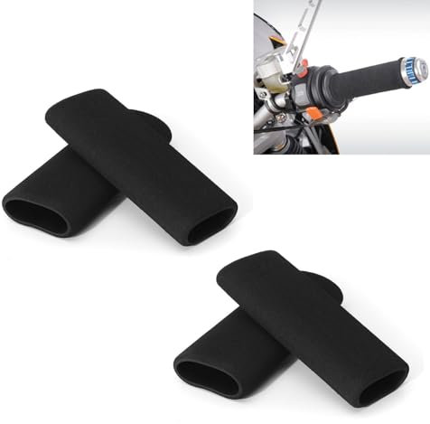 JOYOLA 2 Paar Motorrad Lenkergriff, 32-37 mm Griffüberzieher, Motorrad-Schaumstoffgriffe, Griffüberzug Anti Vibration Bequem Lenker Abdeckung Grip Puppies Motorrad für Motorrad Rennrad E-Bike etc