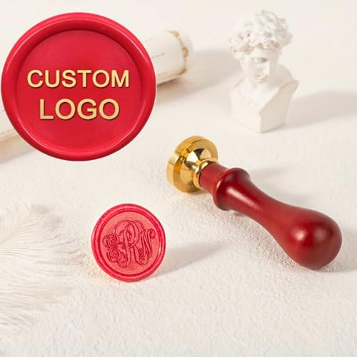 Personalized Wax Seal Stamp - Custom Wax Seal Stamp for Your Logo Design Ideal for Envelope Sealing Wedding Invitations Craft Projects Gift Wrapping Perfect Gifts for Handmade Enthusiasts