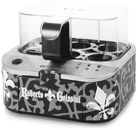 ROBERTO GEISSINI | unico cuociuova con la voce di CARMEN GEISS | Limited Edition by EMERIO | cuoce tutti e tre i livelli di cottura [morbido, medio|duro] in un solo processo di cottura | un must per i