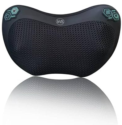 FWS Shiatsu Neck Back Massager Pillow with Heat, 3D Deep Tissue Kneading Massage for Shoulder, Neck,Back Massager for Home Office and Birthday Gifts for Women Men Mom Dad Fathers Day