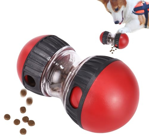 Syvory Hundespielzeug Intelligenz zur Förderung,Slow Feeder für Hunde zur Verbesserung der Verdauung,Interaktives hundespielzeug für Fördert Gesunde Essgewohnheiten(Rot)