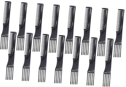 ARTSEWPLY 15 Peines Cabello Dientes Dobles, Paquete De 15 Unidades, Diseño Para Peinar y Cardar, Usados Para Cuidado Capilar y Peluquería, Aptos Para Salón y Uso Diario