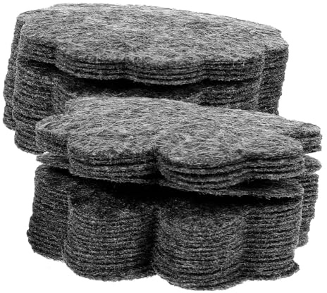 Parliky 40 Pezzi Tappetini in Feltro per Vasi da Fiori Antiperdita Drenaggio per Bonsai e Piante da Interno Sottobicchiere Traspirante e Protettivo per Fondo Vasi con Grigio