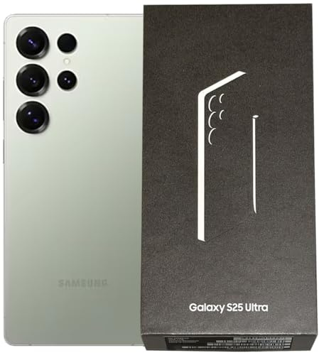 Samsung Galaxy ​S25 Ultra 5G 2025 ​(Exclusive Colours) ​12GB RAM SM-S938B ​Qualcomm Snapdragon 8 Elite SIM-Free Factory Unlocked​ Android 15 Smartphone (Titanium Jadegreen, 512, GB)