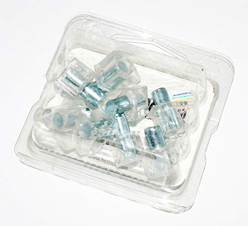 HETTICH 8x Safety-Bodenträger Ø4 mm transparent mit Stahlstift