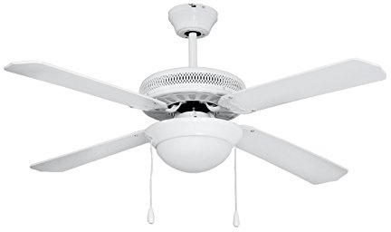 Orbegozo CP 25132 B - Ventilador de techo con luz, 4 palas, diámetro 132 cm, 3 velocidades, 60 W, negro