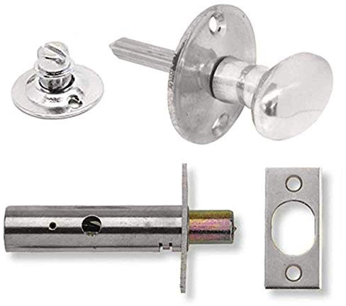 Yale P-M44T-CH - Chiavistello di sicurezza per porta con nottolino, standard di sicurezza, Visi, adatto per porte a battente e in legno, cromato, confezione da 1