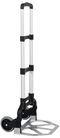 SogesHome Aluminium Transportkarre Klappbar Sackkarre Handkarre Treppensteiger mit Ausziehbarem Griff und Rollen