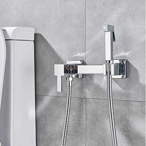 Rubinetto per bidet Set di spruzzatori per bidet con bidet, cromo lucido, autopulente, rubinetto per bidet, doccetta