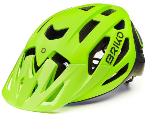 Briko Sismic Fahrradhelm für Erwachsene, Uni, Mattgrün, Größe L