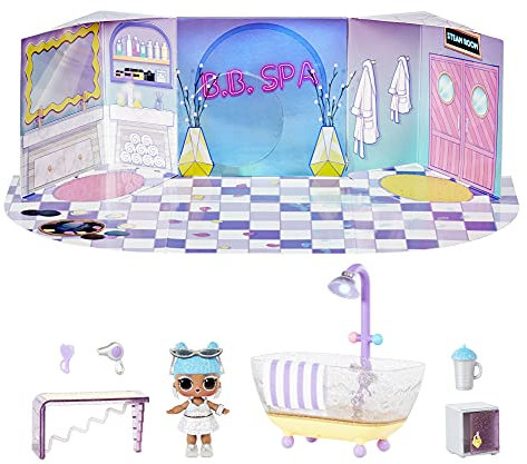 L.O.L. Surprise! Winter Chill Hangout Spaces Möbelset - Ice - Mit 10+ Überraschungen inkl. Puppe, Accessoires und Möbel - 2-in-1 Spielset - Tolles Geschenk für Mädchen und Jungen ab 4+ Jahren