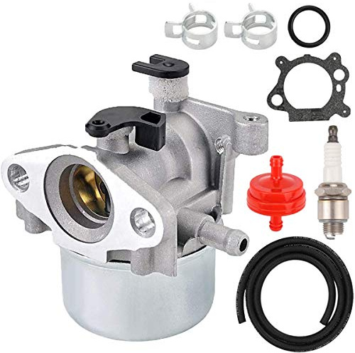 ZAMDOE Kit de carburateur pour Briggs & Stratton 799866 794304 796707 790845 799871 Générateur de Tondeuse à Gazon 4 Cycles avec Bougie d'allumage, Joint, Filtre à Carburant