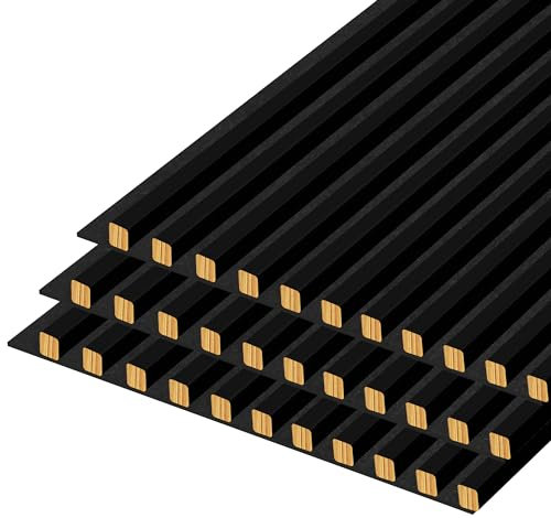 Filz-Lamellen-Set für individuelle Raumgestaltung, 20x20 mm, 11 Stück, Breite 45,3 cm, Länge 275 cm Holzpaneele, wandpaneele, holzoptik, lamellenwand