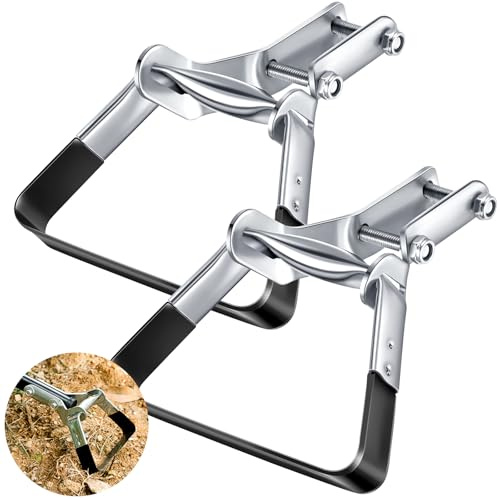 Leriton 2 Pcs Garden Hula Hoes Stirrup for Weeding 5.7 x 3.9 Inches Replacement Heads Scuffle Loop Tools Scuffle Hoe Garden Tool with Blade for Lawn Yard Weeding Vegetable Garden