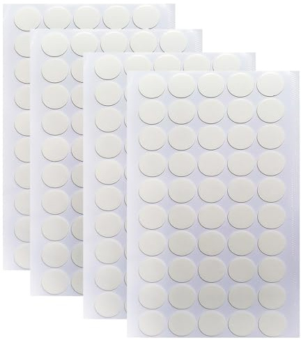 Yosugar Dobles puntos adhesivos biadhesivo extra fuerte transparente, extraíble no deja rastros Nano Potent Tape,Cinta adhesiva transparente para pared, casa, oficina (200pc-20mm)