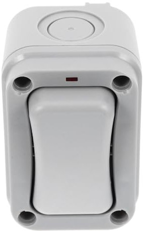 ANDRESLAD Interruttore Esterno Con Luce Integrata Pulsante Da Giardino Per Installazione Facile Design Visibile Di Notte Adatto Spazi Esterni e Patios Scuro