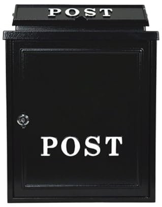 Boîte aux lettres Villa - Étanche à la pluie - Boîte aux lettres anglaise à l'ancienne - Boîte aux lettres d'extérieur (peinture blanche)