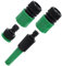 4 Piezas Juego de Conexión para Manguera de Jardín Boquilla de Pulverización Adaptador Grifo Manguera Universal Mezclador Conector de Grifo de 1/2 3/4 2 en 1 Conexión Rápida ABS Accesorios