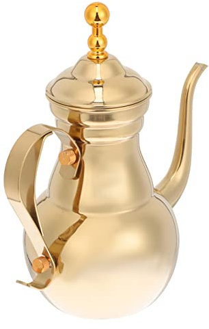 VALICLUD Cafetera Corte De Acero Inoxidable 1.1 l Filtro Integrado Tetera Para Preparación Manual y Servir Café Estilo Oriental Práctica Para Restaurante y Hogar