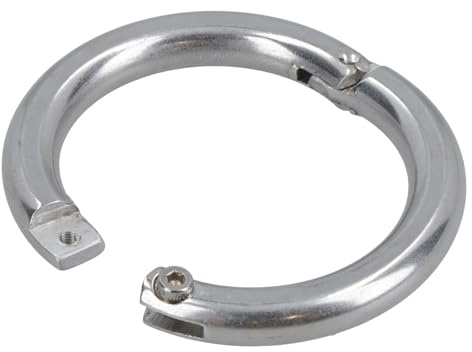 8mm Lockable Split Round Ring Shackle 316 Stainless Steel Splitring
