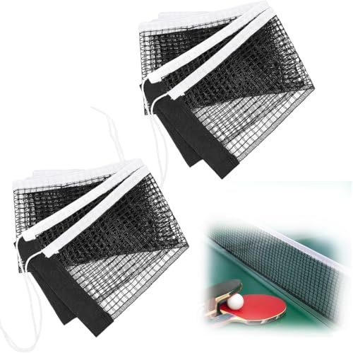 XEPWOLU Rete da Ping Pong, Rete Tavolo Ping Pong per Ping Pong Portatile Reti e Postazioni da Ping Pong Professionale, Retrattile Resistente all'Usura Ricambio 180 x 15 cm