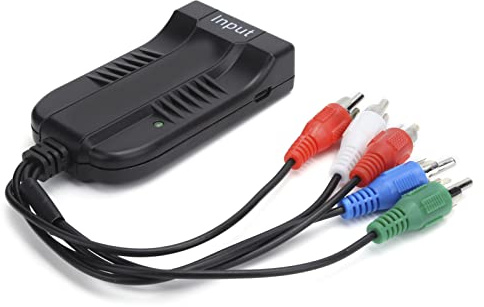 SUNGOOYUE Z10AS RGB Component -Compatible Video YPBPR Converter Adapter Plug and Play for TV BOX VHS DVD Recorders, Support ‑compatible 1.3 720P/1080P