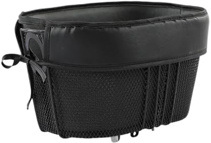 Generisch 2026 Haustier Hund Fahrrad Einkaufen Katze Hund Geeignet Für Front Querstange Mit Schwamm Gepolsterte Gürtel (Black, 34x23x18cm)