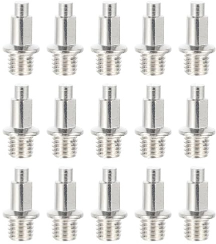 Tofficu 32pcs Pointes de Piste en Métal Argenté pour Chaussures de Running, Forme Aiguillon, Résistantes la Corrosion la Rouille, pour Course sur Piste
