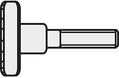 TOOLCRAFT M3*12 D464-5.8:A2K 194770 Rändelschrauben M3 12 mm DIN 464 Stahl galvanisch verzinkt 10 St.
