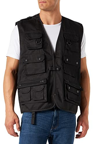 Mil-Tec Unisex jacht-u Weste, Schwarz, M EU