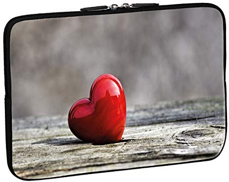 PEDEA Design Schutzhülle Notebook Tasche bis 15,6 Zoll (39,6cm), Love
