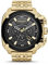 Diesel Herrenuhr Bamf, QuarzChronographenwerk, 55mm GoldEdelstahlgehäuse mit Edelstahlarmband, DZ7378
