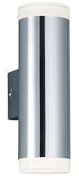Trio Leuchten Ray 283110206 LED Außen Wandleuchte, Kunststoff chromfarbig, 2 x 4 Watt