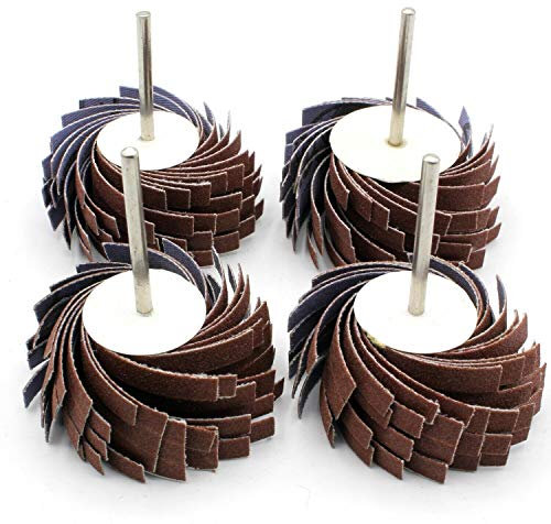 4 Stück Schleiffächer Fächerschleifer 30x20mm Körnung 240 für Dremel Proxxon Schleifer Zubehör Multifunktionswerkzeug