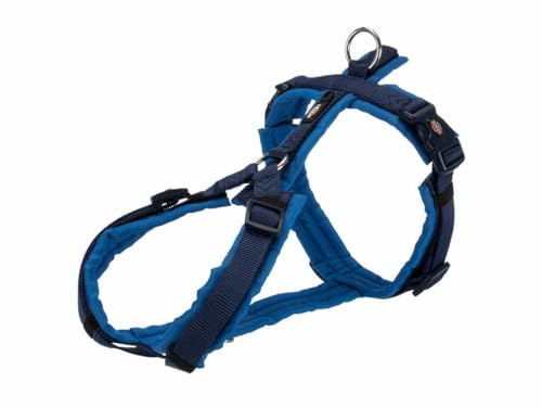 Trixie Trekkinggeschirr NEW Premium, S - M: 44-53cm/20mm, Indigo/Kobaltblau, Hund