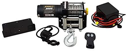 KangarooWinch (früher Powerwinch) Elektrische Seilwinde PW3000 lbs 12V 1361 kg UTV Quad Wohnmobile Anhänger