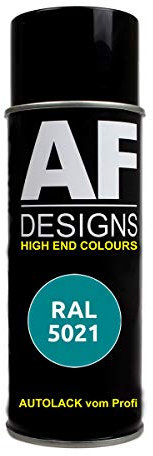 Alex Flittner Designs RAL Lackspray Autolack Sprühdose Spraydose RAL5021 WASSERBLAU matt