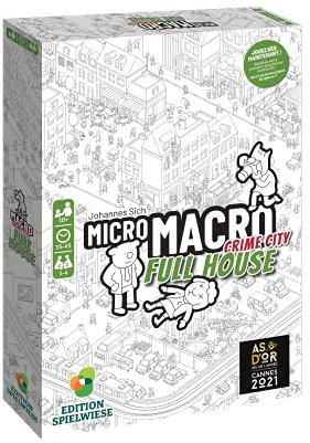 Micro Macro Full House, Jeu d'enquête et déduction, 1-4 Joueurs 10+