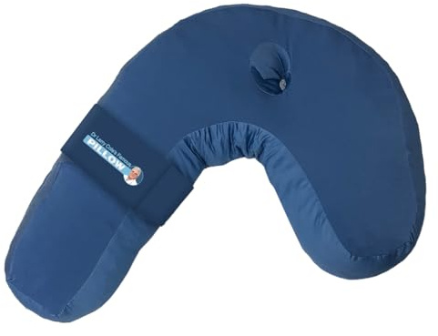 Side Sleeper Kissen für Seitenschläfer gegen Schnarchen - ergonomisches Nackenstützkissen aus Memoryschaum zur Entspannung der Halswirbelsäule - mit Bezug - 42 x 37 x 15 cm