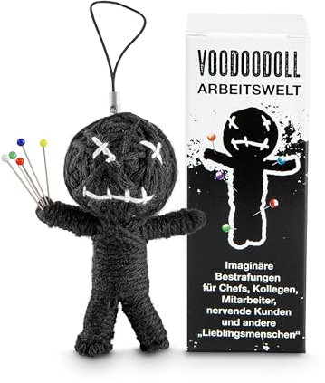 Schöne Güter Voodoo Puppe Arbeitswelt Voodoo Doll to go Voodoo-Doll imaginäre Strafen für Nette Chefs, „geliebte“ Kollegen, andere Lieblingsmenschen Geschenk Kollegen im Karton 5 x PRYM Stecknadel