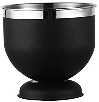MOOWI Eiskübel Edelstahl verdickter Eiskübel Kreative Bar Bier Getränke EIS Eimer Restaurant Champagner Eimer Home Desktop Aufbewahrung Eimer Hält eiskalt und trocken